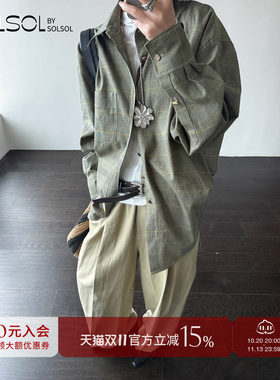 RECTO 设计师品牌 25春夏新款 复古格子衬衫  SOLSOL