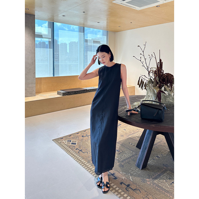 YEARLYPLAN极简丝质连衣裙