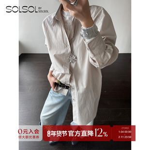 RECTO 设计师品牌 25春夏新款 撞色双领衬衫  SOLSOL