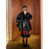 WONG 设计师品牌 25秋冬新款 RODERIC 廓形环保皮夹克 SOLSOL