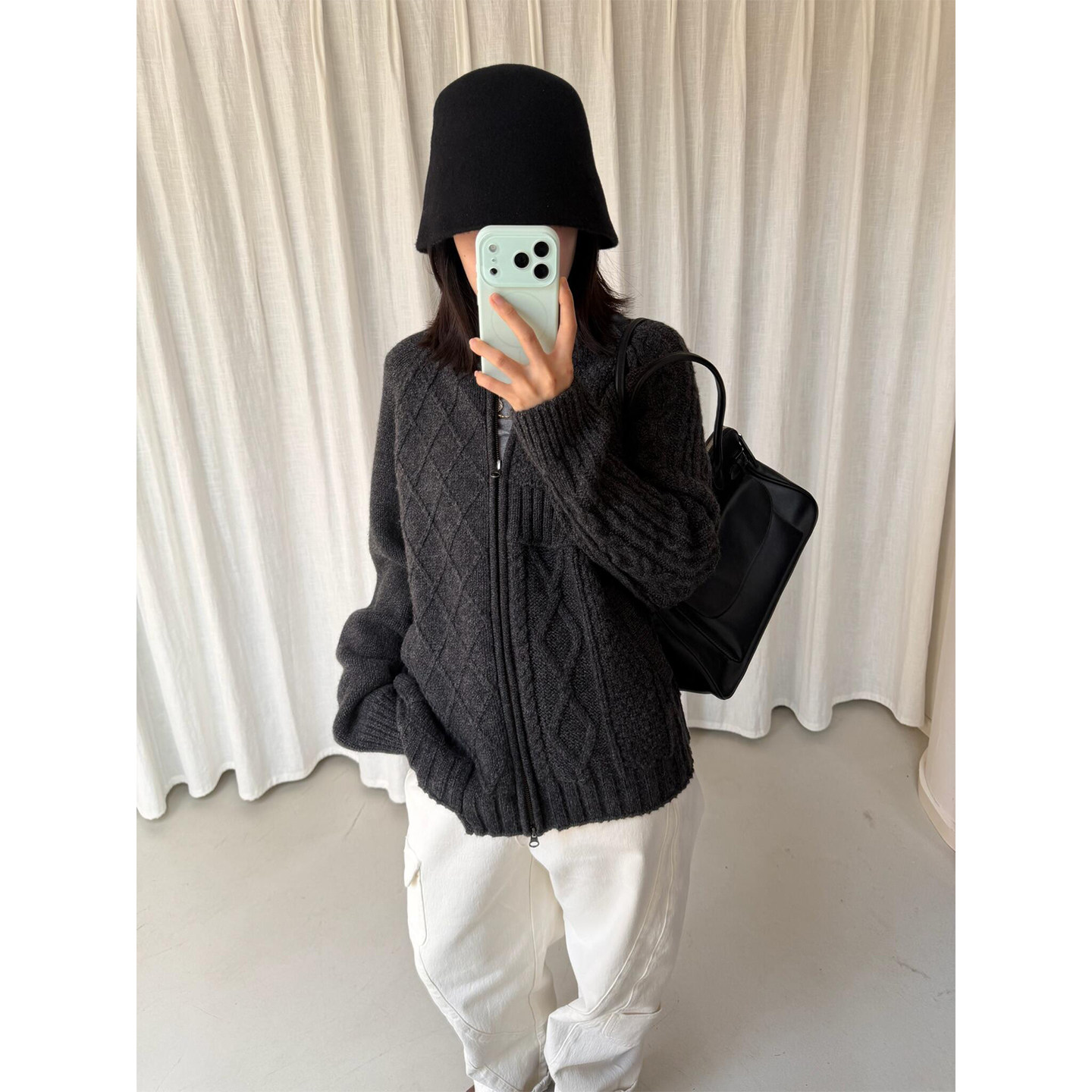 COTEMP 设计师品牌25holiday新款费尔岛棒球毛衣开衫上衣SOLSOL,女装/女士精品,毛衣,淘宝优惠券,粉丝福利购,淘宝优惠卷