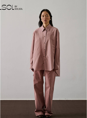 SOEUR 设计师品牌 25早秋新品 棉质翻领宽松衬衫 SOLSOL