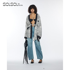 YCH 设计师品牌 26早春新款 休闲纯色气球牛仔裤 SOLSOL买手店