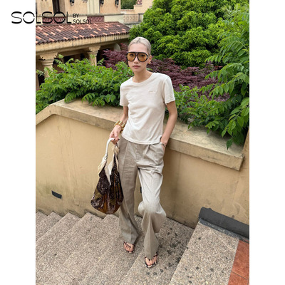 JACQUES WEI 设计师品牌 25早秋新品 刺绣logoT恤  SOLSOL