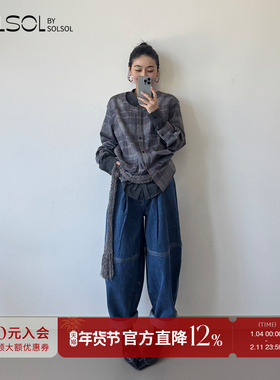 COTEMP 设计师品牌  25秋冬新品 复古萝卜牛仔裤 SOLSOL买手店