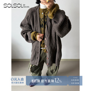 毛衣 MAGLIANO 休闲解构宽松开衫 25早秋新款 SOLSOL 设计师品牌