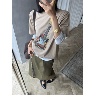 SOLSOL ANDERSSON BELL  25早春新品 设计师品牌 吉他图案T恤