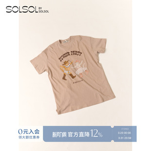 宠物俱乐部猫咪派对T恤 OPEN 26早春新品 设计师品牌 SOLSOL