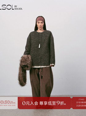MESTRIO 设计师品牌 25秋冬新品 休闲无领双层外套 SOLSOL