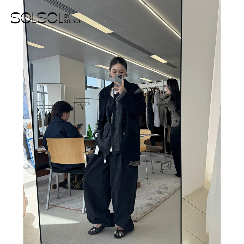 COTEMP 设计师品牌 25秋冬新品 缩绒针织西装 SOLSOL