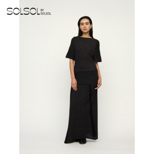 上衣 RUOHAN 精纺羊绒针织披肩袖 设计师品牌 SOLSOL 25早秋新品