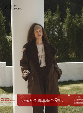 MESTRIO 设计师品牌 25秋冬新款 翻毛领中长款棉服 SOLSOL