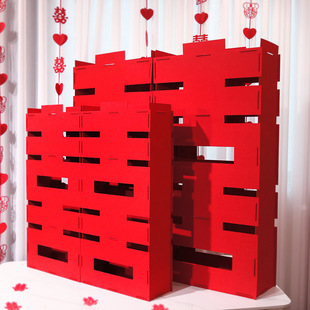 饰 现货结婚用品大全婚礼镂空正喜摆件无纺布创意摆件婚房装