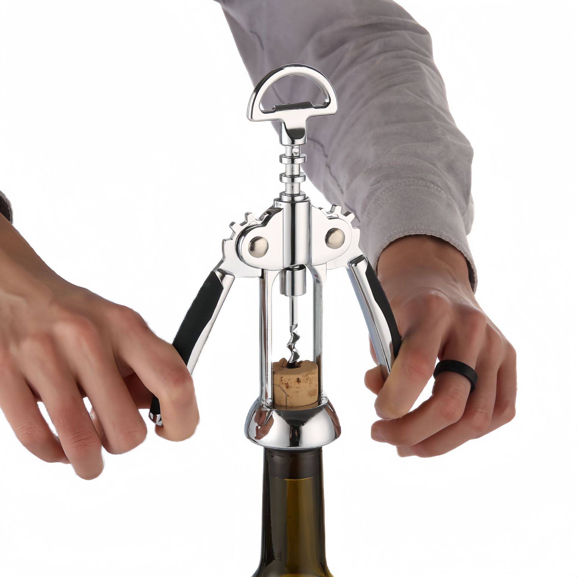 开红酒开瓶器葡萄酒啤酒