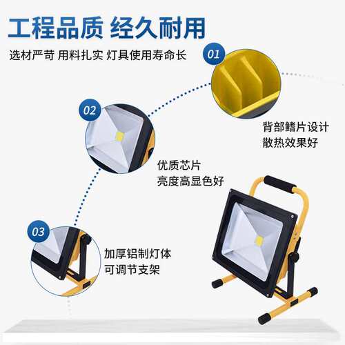 摆摊照明充电野营灯 跨境手提照明led灯夜市地摊太阳能户外露营灯