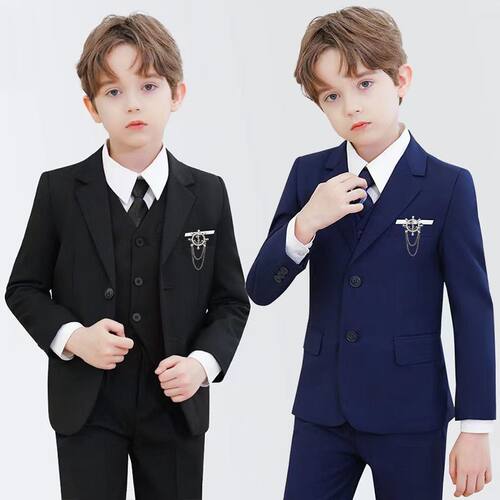 2023儿童西装套装中大童钢琴演出服花童礼服男孩小主持人男童西服