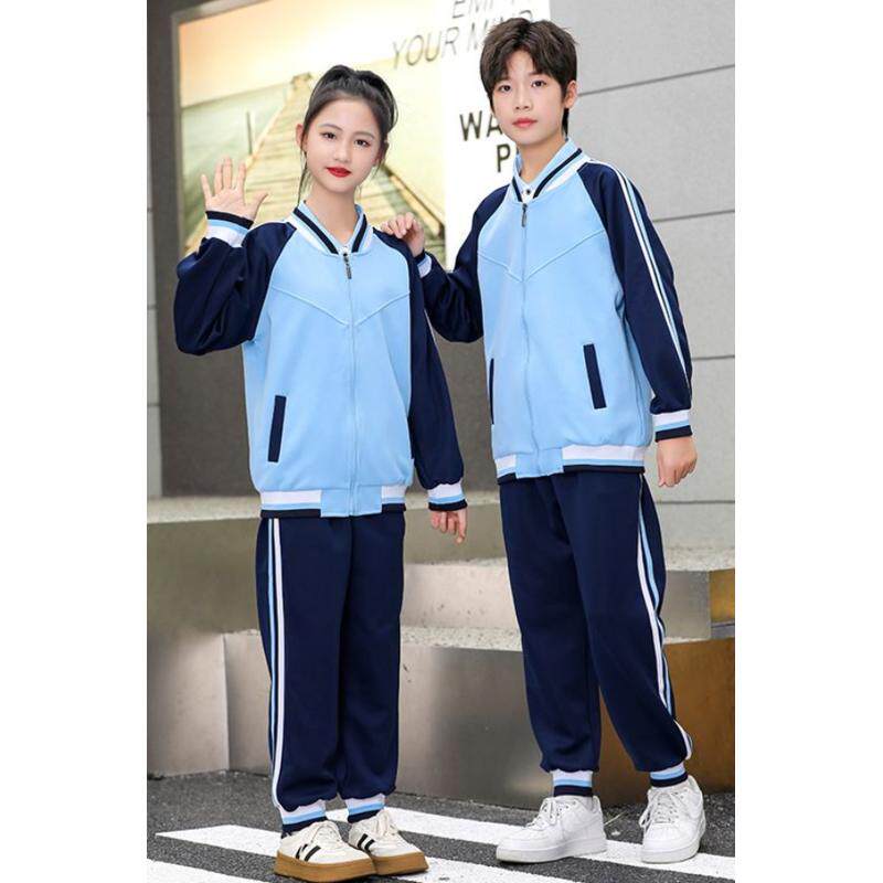 小学生中小学生校服春秋季套装班服高中生儿童外套三件套园服