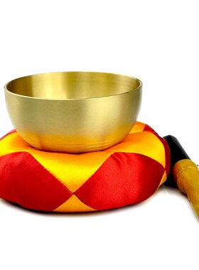 快速发货铜罄家用佛堂法器打击乐器引罄铛K子黄铜修行碗铜钵带垫