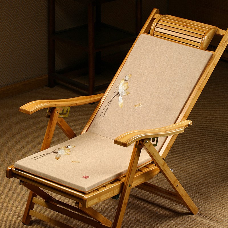 现货速发中式躺椅垫子折叠椅藤椅坐垫一体红木贵妃椅罗汉床榻海绵