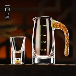 子I弹杯个人专用精致一钱杯 轻奢高档白酒杯家用分酒器小酒杯套装