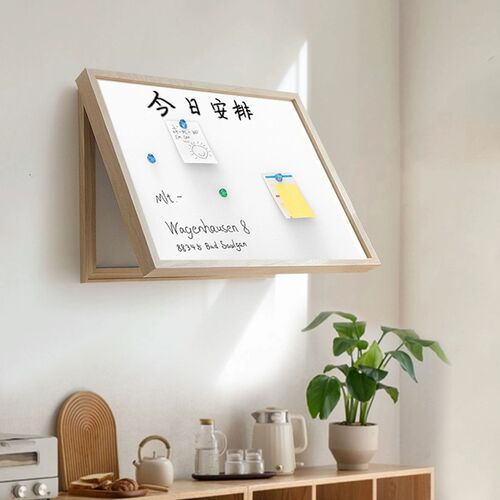实木白板电闸黑板留n言板电表箱装饰画磁吸装饰画电箱遮挡配电箱