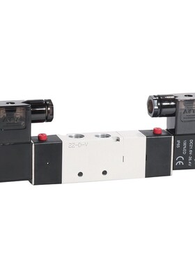 亚德客三位五通电磁阀4V130P/230P/330P/430P-M5/06/08/10/15B24V