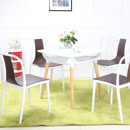 北欧实木餐桌洽谈桌方桌餐桌椅组合简约饭桌小户型奶茶店桌子