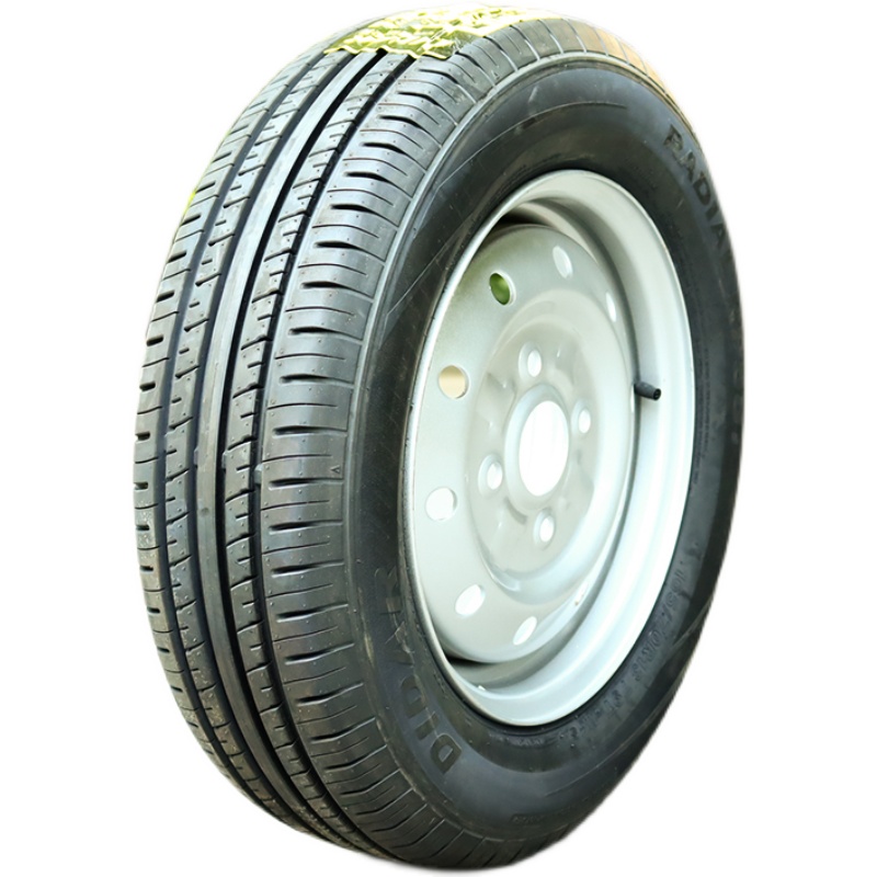 四轮电动轿车轮胎165/70R13轮毂轮胎老年步车轮毂铝圈备胎总成