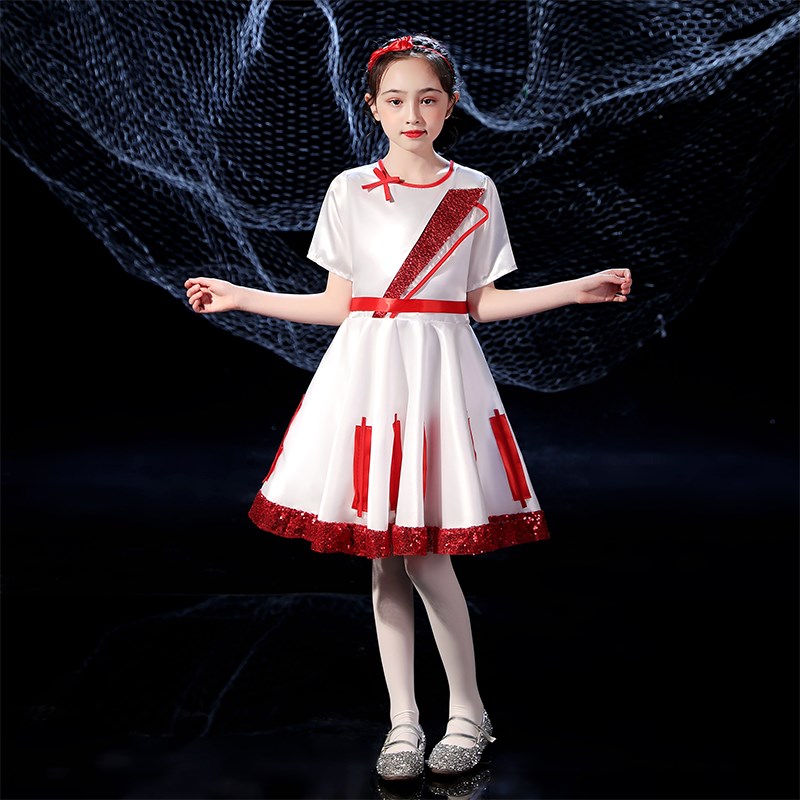 元旦儿童大合唱服演出服中小学生开学表演服装男女童班服朗诵礼服