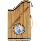 乐器初学者入门指法演奏迷你小古筝琴 便携式 古筝练指器21弦琴码 版