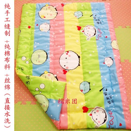 定做可洗纯棉料婴儿童床垫幼儿园褥子午睡垫宝宝垫被推车床垫手工