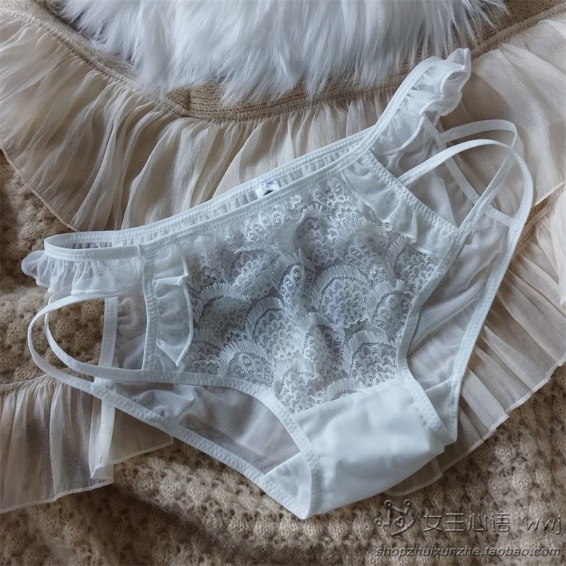 睫毛蕾丝新款侧交叉镂空性感网纱三角裤加宽裆舒适版包臀女士内裤,女士内衣/男士内衣/家居服,女三角裤,淘宝优惠券,粉丝福利购,淘宝优惠卷