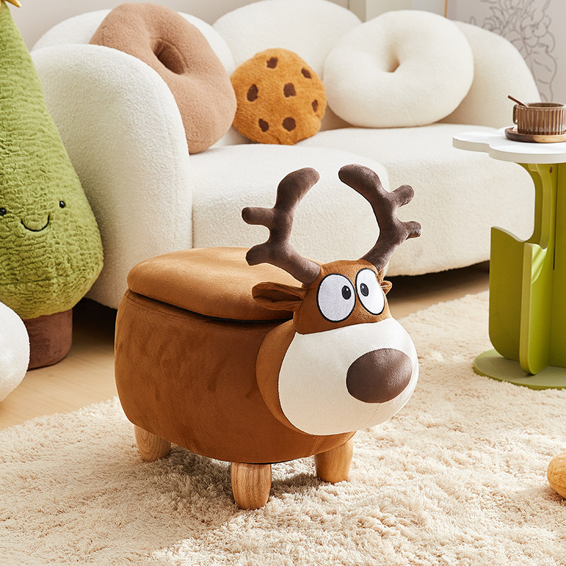 创意可爱麋鹿换鞋凳客厅落地摆件家居装饰品搬新房子乔迁新居礼物,家居饰品,落地摆件,淘宝优惠券,粉丝福利购,淘宝优惠卷
