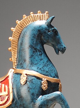 玄关工艺品马摆件客厅房间办公室桌装饰摆设新店公司乔迁开业礼品