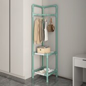 转角衣帽架落地简易衣架卧室角落收纳神器室内家用晾衣架挂衣架子