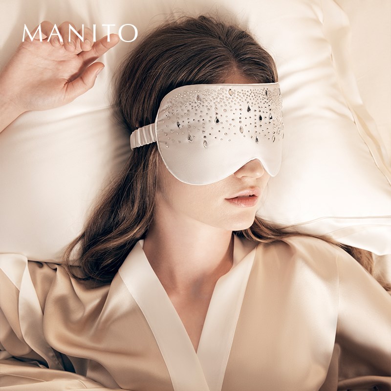 MANITO/曼尼陀Twinkle冰晶蚕丝眼罩真丝睡眠遮光