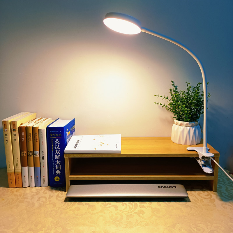 夹子式LED工作美甲台灯学生护眼两用书桌阅读可调节床头USB充插电