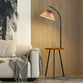 落地灯客厅简约百褶北欧沙发灯设计感轻奢卧室床头立式 落地台灯