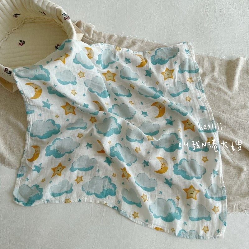 婴儿双层竹棉纱布小方巾60*60宝宝擦手巾婴儿浴巾新生儿毛巾盖毯,婴童用品,睡袋/防踢被,淘宝优惠券,粉丝福利购,淘宝优惠卷