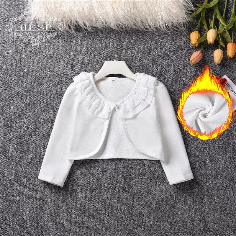 儿童斗篷披肩女童礼服加绒外套公主裙外搭保暖防寒针织开衫外出服