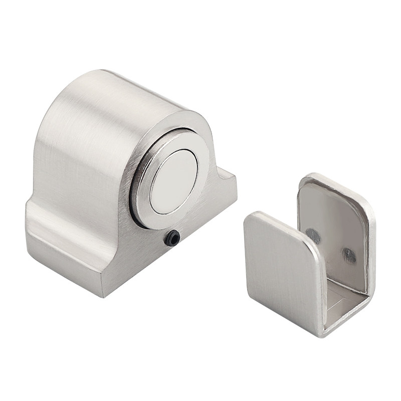 玻璃门门吸免打孔玻璃地吸10-12mm玻璃门挡强磁门碰定位限位器