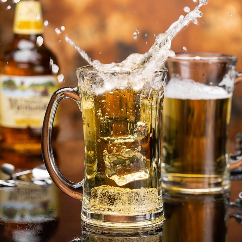 无铅加厚耐热啤酒杯扎啤杯大容量玻璃杯果汁饮料杯小蛮腰泡茶杯,餐饮具,啤酒杯,淘宝优惠券,粉丝福利购,淘宝优惠卷