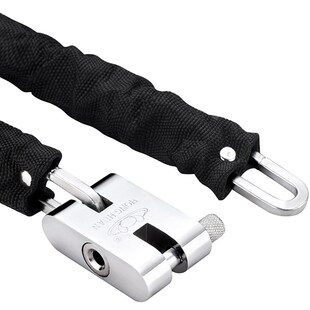 玻璃门锁链条锁大门铁链锁自行车锁钢丝防盗电动车防水环形链子锁