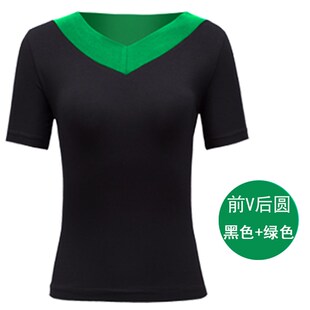 跳舞服装女舞蹈上衣短袖成人新款 形体课练功服夏季广场舞拉丁舞