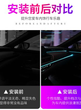 长安CS35 CS55 CS75plus CS95车内改装内饰用品冷光线氛围灯