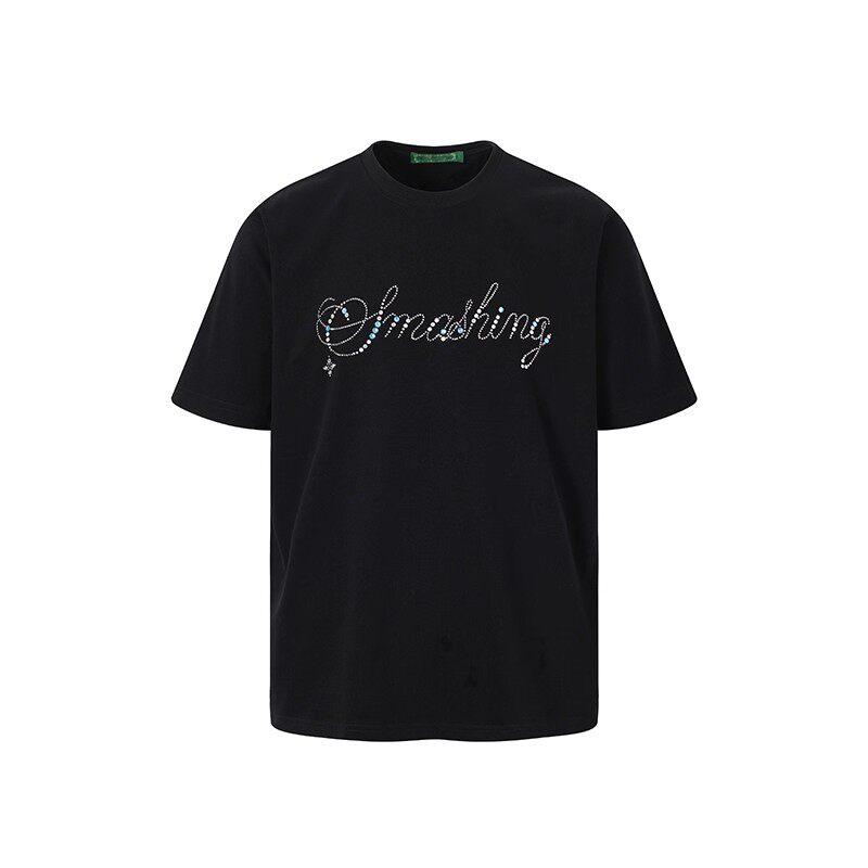 SMASHING烫钻亮片短袖