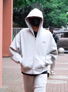 【官方正品】GOODBRAND 闪银星空烫钻开衫连帽卫衣 男女同款