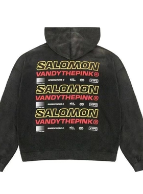 【官方正品】VandyThePink × Salomon 萨洛蒙联名标语连帽衫卫衣