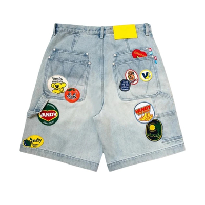 VandyThePink拼布牛仔短袖