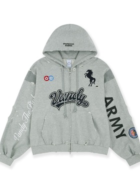 【官方正品】VandyThePink x Protocol Index 灰色改造连帽衫